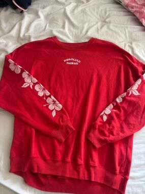 Hollister Red Crewneck Sweatshirt